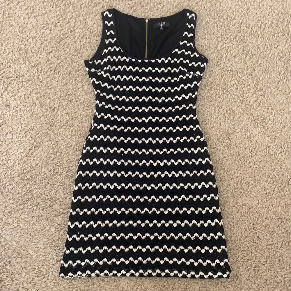 GUESS black and white dress